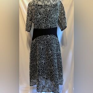 Teri Jon Black & White Dress